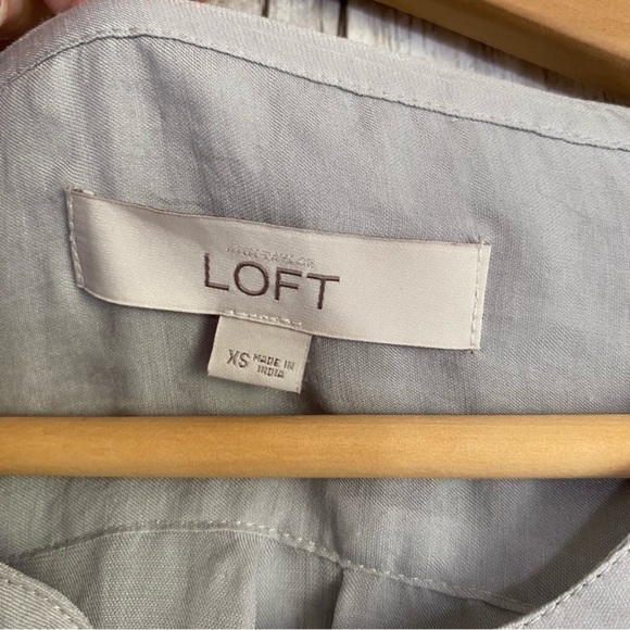 Loft Grey Long Sleeve Blouse - Picture 4 of 4